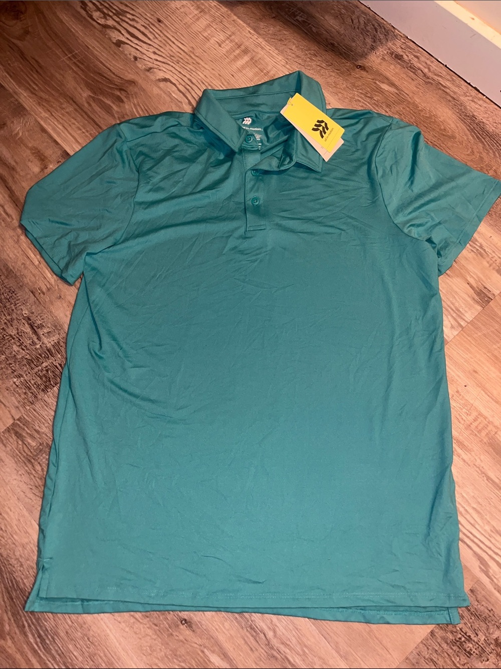 all in motion Teal Short Sleeve Polo Shirt